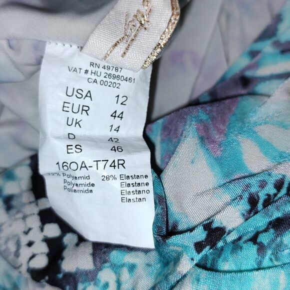 Tankini Bathing Suit Top Bathing Suit Top  Sz 12 - Picture 7 of 8